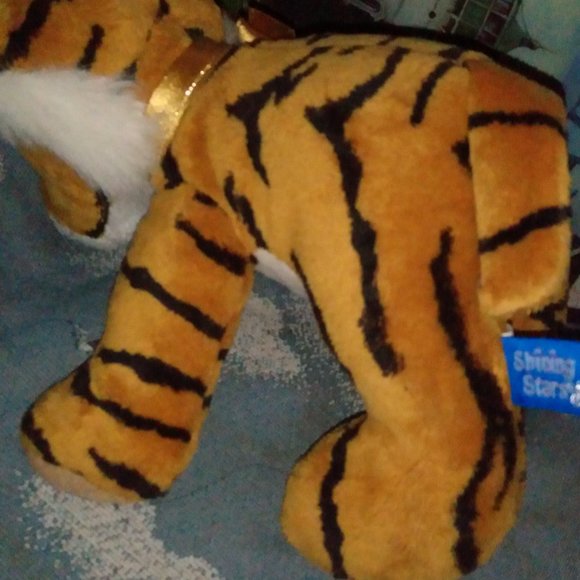 Shining Star Tiger Embroidered Paw Stuffed Animal, Collectable Plush - Picture 3 of 3